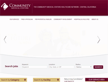 Tablet Screenshot of jobs.communitymedical.org